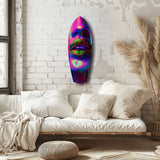 Colorful Lips V19 Glass Wall Art