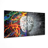 Brain Mega-Glasbild - 140x72 cm