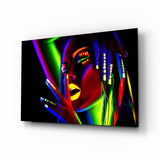 Quadro in vetro Ritratto femminile 28 - 72x46 cm