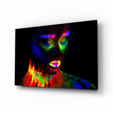 Glasbild Frauenporträt 33 - 72x46 cm