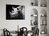 Rhino Glass Wall Art.