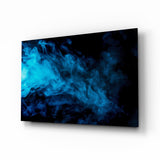 Blue Smoke Glass Wall Art.