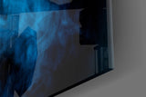 Blue Smoke Glass Wall Art.