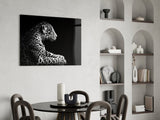 Leopard Glass Wall Art.