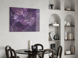 Purple Leaf Glass Wall Art.