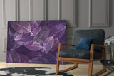 Purple Leaf Glass Wall Art.