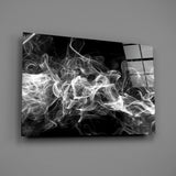 White Smoke Glass Wall Art.