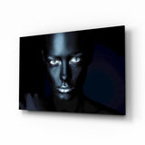Woman Portrait 39 Glass Wall Art - 72x46 cm