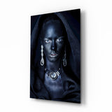 Tableau en verre Portrait de femme 40 - 72x46 cm