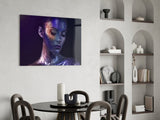 Woman Portrait 42 Glass Wall Art.