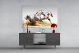 Running Horses Glass Wall Art.