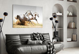 Running Horses Glass Wall Art.