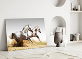 Running Horses Glass Wall Art.