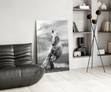 Running Horse Glass Wall Art.