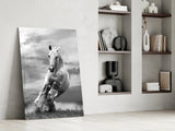Running Horse Glass Wall Art.