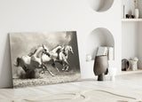 Running Horses Glass Wall Art.