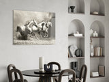 Running Horses Glass Wall Art.