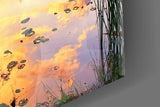 Sunset on the Dock Glass Wall Art.