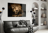 Leopard Glass Wall Art.