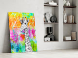 Giraffe Glass Wall Art.
