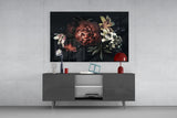 Floral Pattern Glass Wall Art.