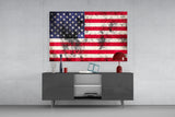 Flag of the United States Glass Wall Art.