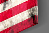 Flag of the United States Glass Wall Art.