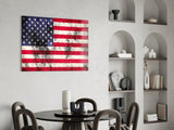 Flag of the United States Glass Wall Art.