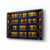 Arte della parete di vetro Porte colorate