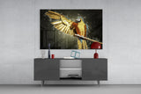Parrot Glass Wall Art.