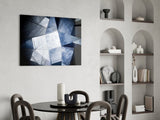 Geometric Architecture Glass Wall Art.