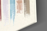 Colored Lines Glass Wall Art.