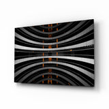 Interesting Architectural Glass Wall Art.