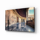 Barockes Gebäude Glasbild - 72x46 cm