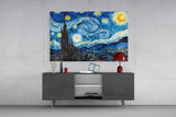 Van Gogh Starry Night Glass Wall Art.