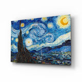 Cuadro de cristal Van Gogh La noche estrellada - 72x46 cm