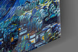 Van Gogh Starry Night Glass Wall Art.