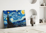 Van Gogh Starry Night Glass Wall Art.