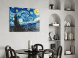 Van Gogh Starry Night Glass Wall Art.