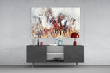 Running Horses Glass Wall Art.
