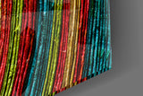 Colored Spiral Glass Wall Art.