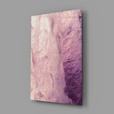 Pink Abstract Pattern Glass Wall Art.