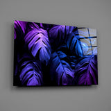 Tropical Leaf Glass Wall Art.