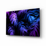 Tropical Leaf Glass Wall Art.