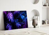 Tropical Leaf Glass Wall Art.