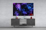 Tropical Leaf Glass Wall Art.