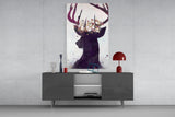 Deer Glass Wall Art.