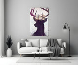 Deer Glass Wall Art.