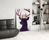 Deer Glass Wall Art.