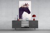 Horse Glass Wall Art.
